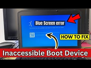 Inaccessible Boot Device Blue Screen Error in Windows 10
