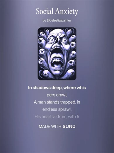 Social Anxiety#edm #indiemusic #celestialpainter #conceptalbum #surrealismartcommunity #matrix