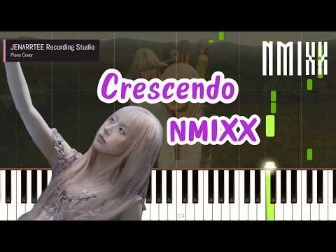 NMIXX 'Crescendo' Piano Tutorial + Sheet Music (Original + Easy Key)