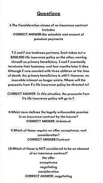 Texas Life and Health Insurance Exam Questions and Answers