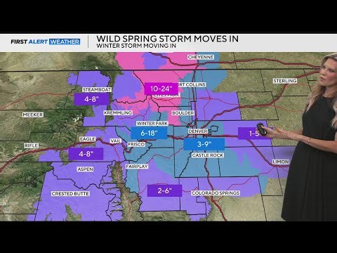 Colorado mountains could get feet of snow as storm predicted to hit the state