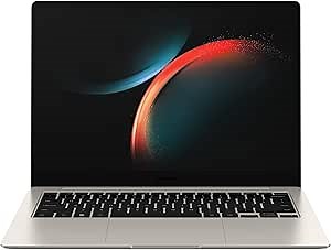 SAMSUNG 14” Galaxy Book3 Pro Laptop Computer, 13th Gen Intel Core i7-1360P Processor / 16GB / 1TB, 3K AMOLED Screen, 120hz, Fingerprint Reader, FHD Webcam, 2023 Model, NP940XFG-KA1US, Beige
