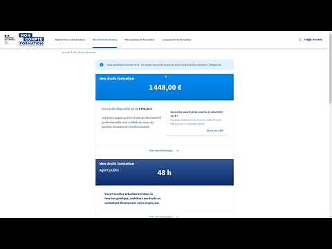 Comment voir le montant de mon compte CPF et droit de formation ?