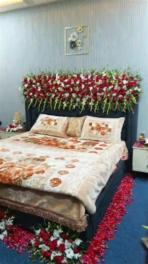 Best Wedding Night Bedroom Decor |#youtubeshorts #ytshorts #trending #viral #wedding #beautifuldecor