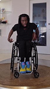 Home workout! Shout out to @coach.cain #drill #training #homeworkout #wheelchairuser #wheelchairsports | Ade Adepitan