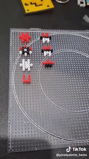 Making a 3d pokeball with hama beads