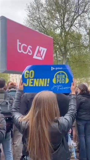 Behind the scenes at RunPod, I work with a gorgeous producer @sandfordemily and on Sunday she came to support me in the marathon. 💙 And we never saw each other. 🤦🏼‍♀️ Anyone else experience this? You travel all the way in, with a sign, yet you just don’t see the person you’re looking for. Emily, the support was truly appreciated. Keep the sign, it’ll come in handy at the next race! 😜😍😘 #runpod @runpodrunclub #runpodrunclub #londonmarathon | Jenni Falconer