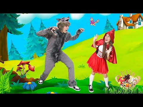 CHAPEUZINHO VERMELHO E O LOBO MAU ☆ Mileninha em uma história engraçada para crianças
