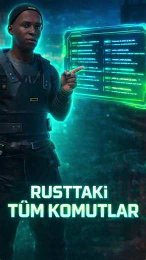 Rust Eklentili Sunucu Komutları Rehberi | Yeni Başlayanlar İçin Detaylı Tüm Komutlar #shorts #rust