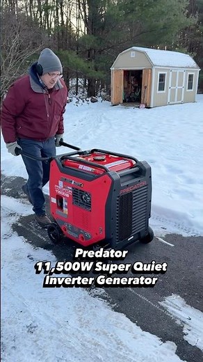 The Predator 11,500 Watt Tri-Fuel Inverter Generator runs on gasoline, propane, or natural gas.