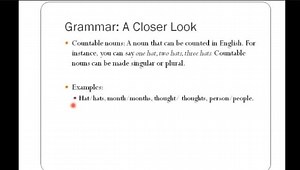 A closer look-countable noun可数名词【Grammar】