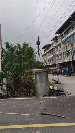 Pile Driving Process: Foundation Construction in Action