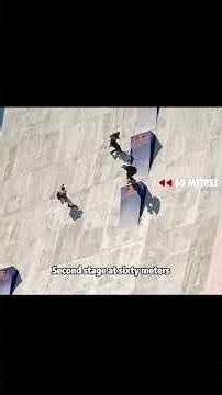 Challenge the 70-meter-high skateboard ramp #viralvideo #hiddengems