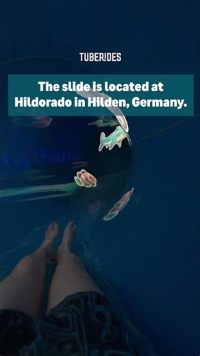 UV Light Water Slide in Germany #shorts #hilden #waterslide