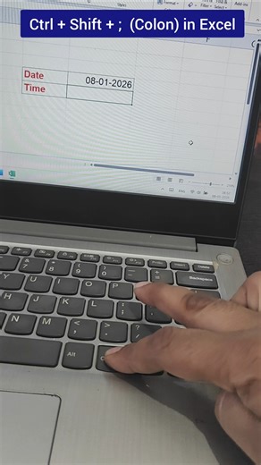 Insert Today’s Date in 1 Click ➜ Ctrl + ; 📅