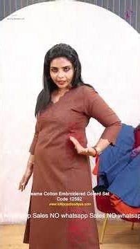 Yeame Cotton Embroidered Co ord Set Code 12592