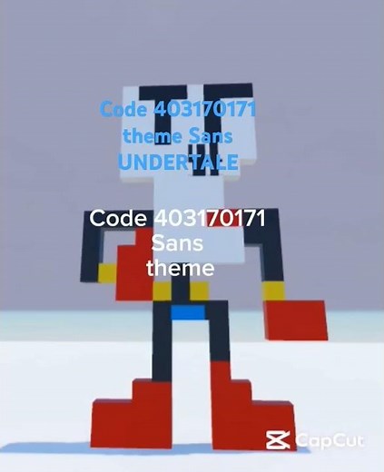 #UNDERTALE Boombox id Roblox Sans UNDERTALE