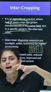 🌾 Inter-Cropping | Class 9 Science | Explained by Nishita Dogney | Deserve Point Academy #Shorts
