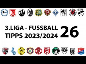 Fussball-Tipps 3.Liga - 26.Spieltag - Saison 2023/2024