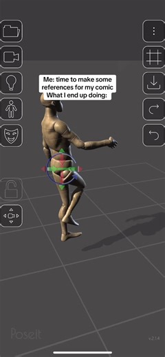 In case you’re curious: the app is Pose it on the app store (its a little funky to use, but free and you can make pretty much anything with any angle #fypシ゚viral #artreference #arttok #art