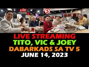 EAT BULAGA! TV 5 LIVE STREAMING JUNE 14 2023 TITO VIC and JOEY DABARKADS LIVE!