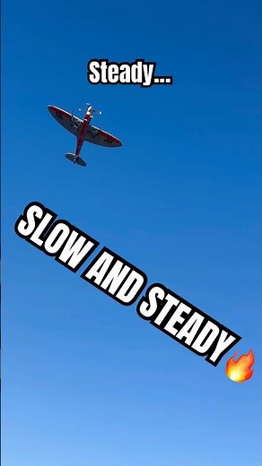 Slow and steady… | 1200mm Flightline Spitfire slow pass #rcaircraft #aviation #ww2