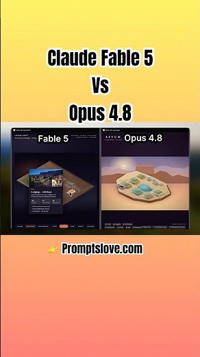 Claude Fable 5 vs Opus 4.8 Comparison #claudeai #claudeopus #claudefable #fable #fable5