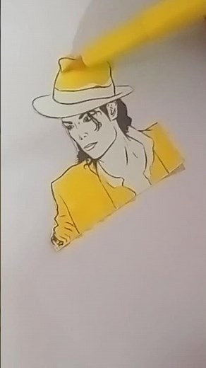 Michael Jackson Drawing | Easy Celebrity Sketch | wrt Himanshi