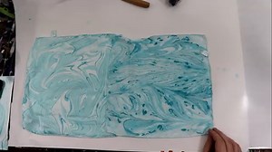 Ebru Marbling Tutorial Part 2: Silk Handkerchief Techniques