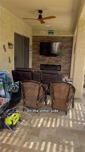 Easy-to-Install Outdoor Entertainment Center with Color Matching Stone Veneer 🏚️🔜🏠 #mygenstonediy