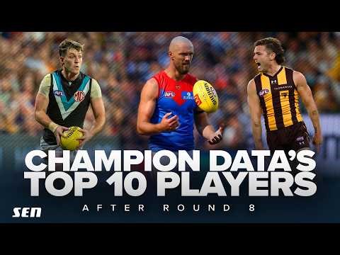 Who does Champion Data have in their Top 10 PLAYERS after Round 8? - SEN