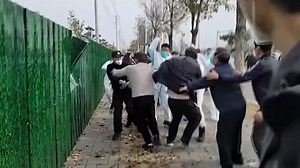 Violent protests take place near iPhone factory in China