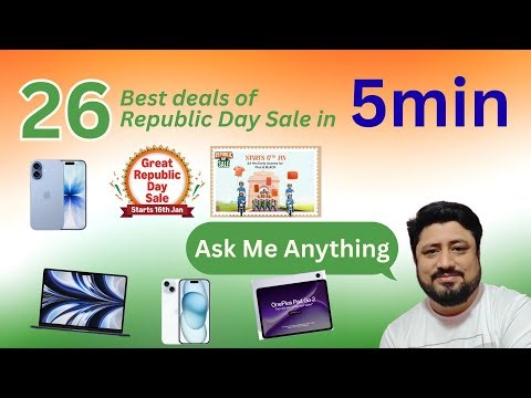 Flipkart Republic Day Sale 2026 🔥 26 BEST Mobile & Tablet Deals | Amazon Great Republic Day Sale