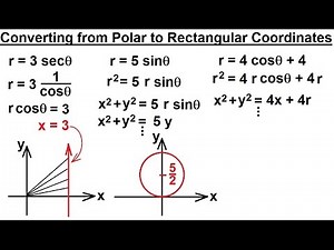 PreCalculus - Polar Coordinates (4 of 35) Converting From Polar to Rectangular Coordinates