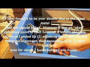 eBay Chinese CO2 Laser Cutter & Engraver - Squaring and Alignment