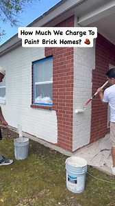 2.6M views · 18K reactions | How much I charge to paint brick houses?隣 #housepainting #brickpainting #exteriorpainting #sherwinwilliams #paintingexpert #diy #businesstips #fyp #doityourself #husband #dad #contractor #construction #brick #painting | Jorge Yera Coach | Facebook