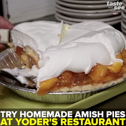 🥧 PIE PLEASE 😋 Try a delicious slice of homemade Amish pie at Yoder's Restaurant & Amish Village! Details >> http://bit.ly/2XNX1S5 | Taste and See Tampa Bay