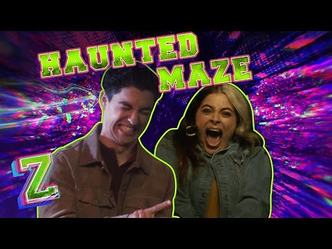 ZOMBIES 2 | Ariel Martin and Trevor Take on the Haunted Maze Challenge! 😱 | ‪@disneychannelmusic‬