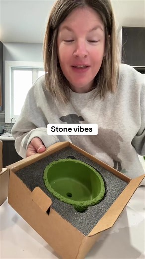 Stone vibes planter #cementplanter