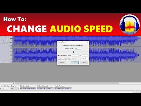 How To: Speed Up And Slow Down Audio in Audacity