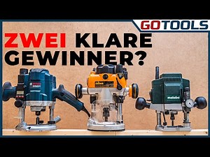 Unterschiedlicher können sie nicht sein! Premium Oberfräsen von Bosch Trition Metabo inkl. Verlosung