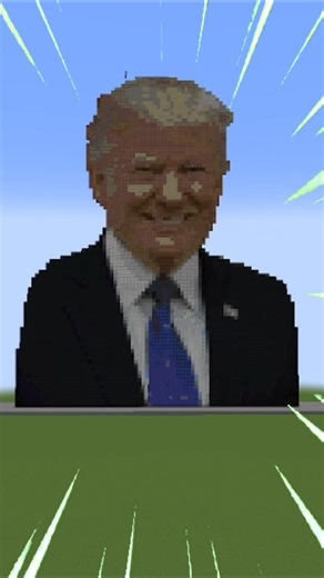 Minecraft TRUMP Challenge!😲 #shorts #minecraft