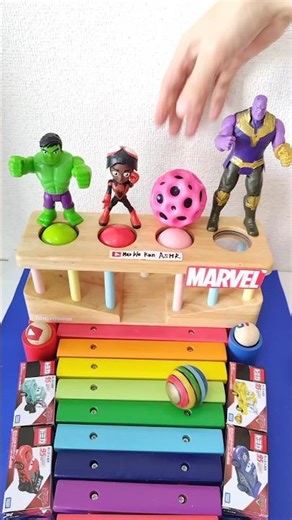 🎶Sound＃23 Marvel Spider-Man Oody satisfying ASMR #shorts #asmr #funny @marblerun-asmr