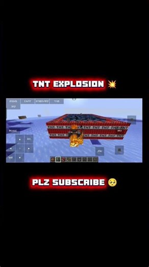 💥 1000 TNT Explosion in Minecraft… INSANE 🤯 #gaming #edit #minecraft #minecraftshorts