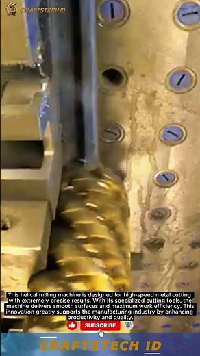Innovation of Precision Helical Milling Machine #tech #technology