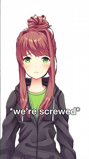 Dokis Rob a Bank Out of Context💸(DDLC Voiced Animation) #shorts #ddlc