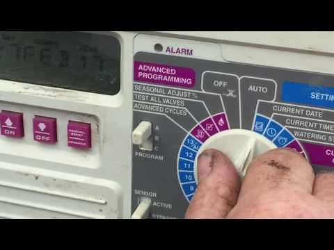 Rainbird Irrigation Control Panel Tutorial