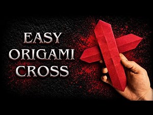 Easy Origami Cross DIY | | How To Fold Easy Paper Cross in 5 Minutes