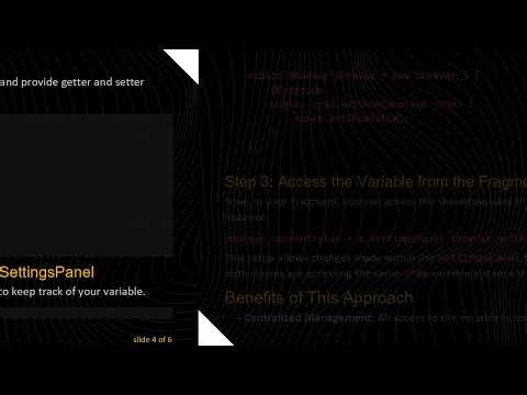 Solving Variable Access Issues in Android Fragments Using an Abstract Class