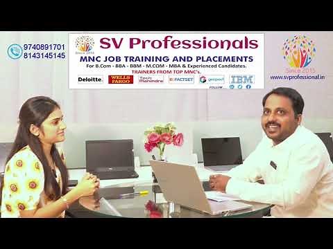 B.Com & MBA MNC Interviews (Deloitte, Wells Fargo, Genpact, CTS, IBM, TCS, Accenture & Factset)